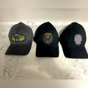 3 Troll Company Blue Collar hats men’s large/xl flexfit